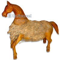 Bamboo Horse, Hanmade From Bamboo Root