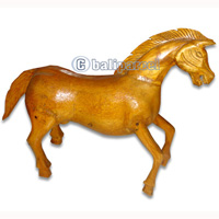 Bamboo Horse, Handmade From Bamboo Root