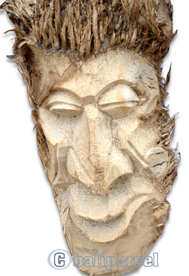 Bamboo Mask, Hanmade From Bamboo Root