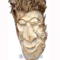 Bamboo Mask, Hanmade From Bamboo Root