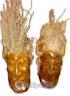 Bamboo Mask, Hanmade From Bamboo Root