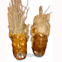 Bamboo Mask, Hanmade From Bamboo Root