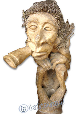 Bamboo Statue, Hanmade From Bamboo Root