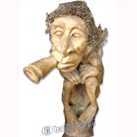 Bamboo Statue, Hanmade From Bamboo Root