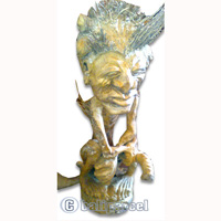 Bamboo Statue, Hanmade From Bamboo Root