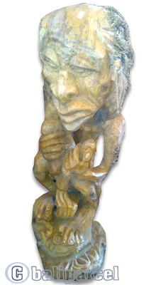 Bamboo Statue, Hanmade From Bamboo Root