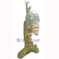 Bamboo Statue, Hanmade From Bamboo Root