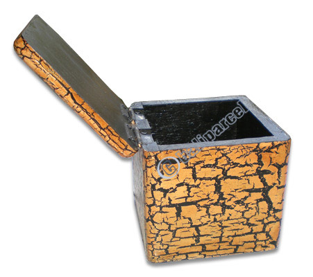Mosaic Jewelry Box, Handmade From Albesia Wood