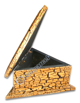 Mosaic Jewelry Box, Handmade From Albesia Wood