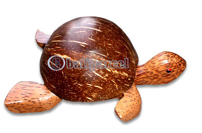 Turtle Ashtray, Handmade From Coconut