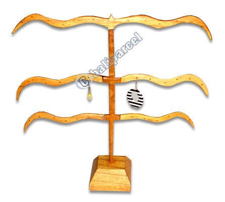 Wooden Earring Displays,  Handmade From Hibiscus Wood