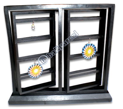 Wooden Earring Displays,  Handmade From Hibiscus Wood