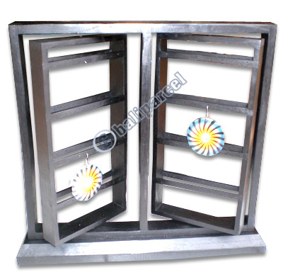 Wooden Earring Displays,  Handmade From Hibiscus Wood