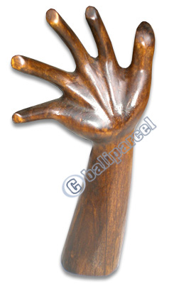 Wooden Ring Display, Handmade From Hibiscus Wood