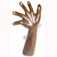 Wooden Ring Display, Handmade From Hibiscus Wood