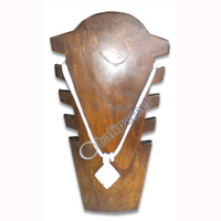 Wooden Necklace Display, Handmade From Hibiscus Wood