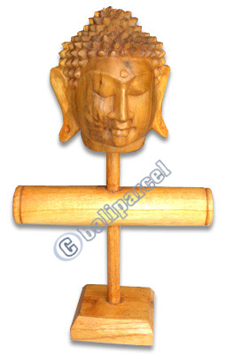 Wooden Earring,bracelet Display With Buddha Head