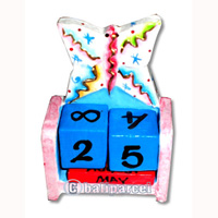 Calendar, Hadmade From Albesia Wood