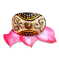 Wooden Ring, Handmade From Sono Wood With Handpainted.