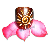 Wooden Ring, Handmade From Sono Wood With Handpainted.
