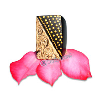 Wooden Ring, Handmade From Sono Wood With Handpainted.