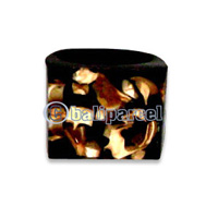 Ring, Handmade From Resin Inlaid With Sea Shell.