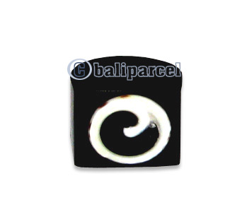 Ring, Handmade From Resin Inlaid With Sea Shell.