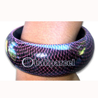 Wooden Bracelet With Hand Painted.