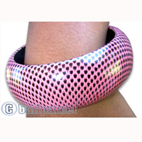 Wooden Bracelet With Hand Painted.