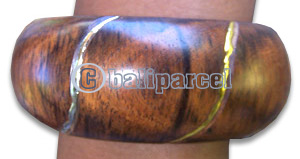 Wooden Bracelet From Sono Wood With Hand Painted.