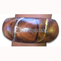 Wooden Bracelet From Sono Wood With Hand Painted.