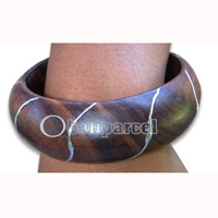 Wooden Bracelet From Sono Wood With Hand Painted.