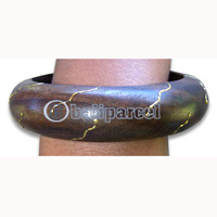 Wooden Bracelet From Sono Wood With Hand Painted.