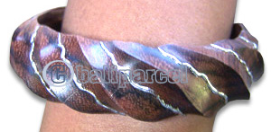 Wooden Bracelet From Sono Wood With Hand Painted.
