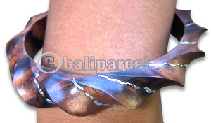Wooden Bracelet From Sono Wood With Hand Painted.