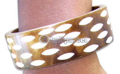 Wooden Bracelet With Handcarved.