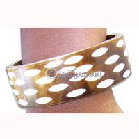 Wooden Bracelet With Handcarved.