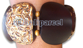 Wooden Bracelet From Sono Wood With Hand Painted.