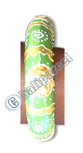 Wooden Bracelet With Hand Painted.