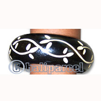 Wooden Bracelet With Handcarved.