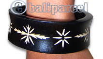 Wooden Bracelet With Handcarved.