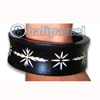 Wooden Bracelet With Handcarved.