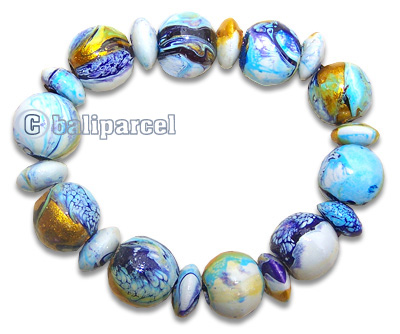 Bracelet, Handpainted With Crazy Color 