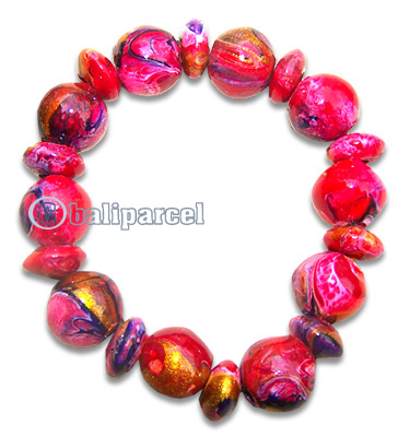 Bracelet, Handpainted With Crazy Color 
