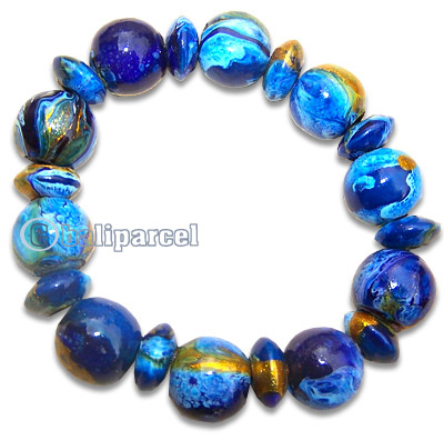 Bracelet, Handpainted With Crazy Color 