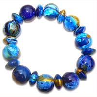 Bracelet, Handpainted With Crazy Color 