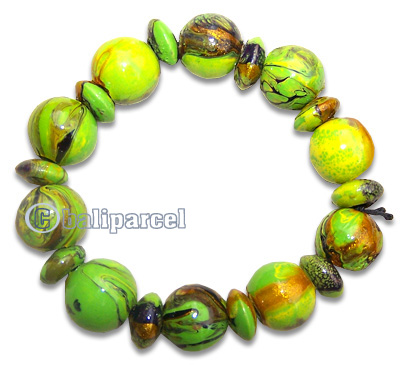 Bracelet, Handpainted With Crazy Color 