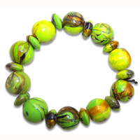 Bracelet, Handpainted With Crazy Color 