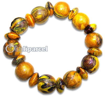 Bracelet, Handpainted With Crazy Color 