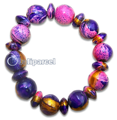 Bracelet, Handpainted With Crazy Color 
